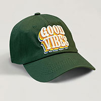 GOOD VIBES Message Baseball Cap