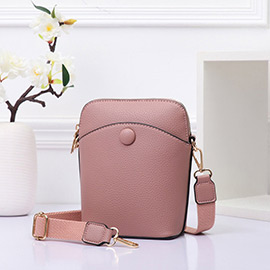 Pebbled Faux Leather Mini Crossbody Bag