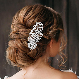 Bubble Stone Embellished Hair Comb