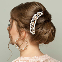 Marquise Stone Cluster Hair Comb