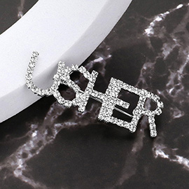 USHER Rhinestone Pin Brooch