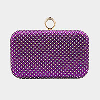 Bling Rectangle Evening Clutch / Crossbody Bag