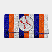 Beaded Baseball Clutch / Crossbody Bag