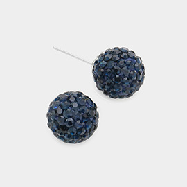 Shamballa Ball Stud Earrings