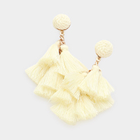 Tassel Cluster Vine Dangle Earrings