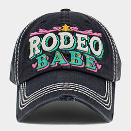 RODEO BABE Message Vintage Baseball Cap