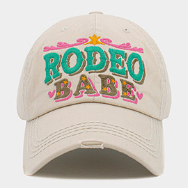 RODEO BABE Message Vintage Baseball Cap