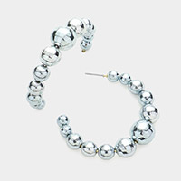 Disco Ball Cluster Hoop Earrings