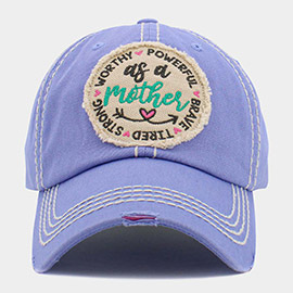 as a mother Message Vintage Baseball Cap