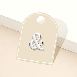 Metal Ampersand Lapel Mini Pin Brooch