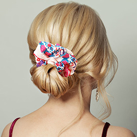 Aztec Patterned Scrunchie Hairband