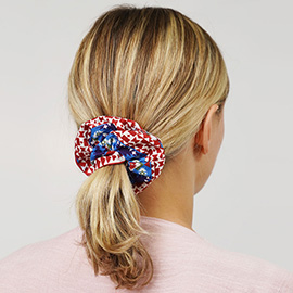 Aztec Patterned Scrunchie Hairband