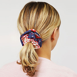 Aztec Patterned Scrunchie Hairband