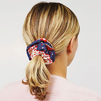 Aztec Patterned Scrunchie Hair Band