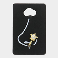 Stone Embellished Star Nose Clip