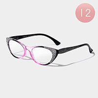 12PCS - Bling Reading Glasses