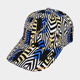 Chain Patterned Baseball Cap