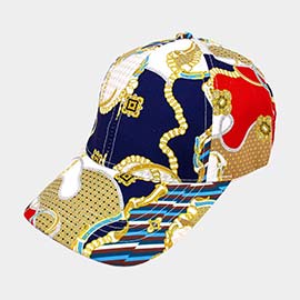 Chain Patterned Baseball Cap