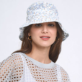 Flower Patterned Bucket Hat