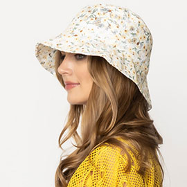 Flower Patterned Bucket Hat