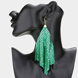 Mesh Chain Dangle Earrings