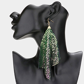 Mesh Chain Dangle Earrings