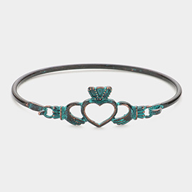 Metal Claddagh Hook Bracelet