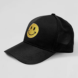 Smile Accented Mesh Baseball Cap