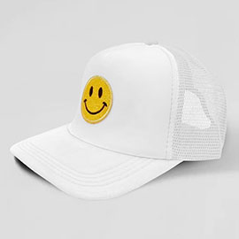 Smile Accented Mesh Back Baseball Cap