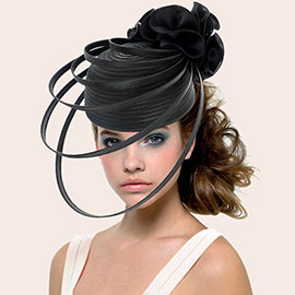 Fabric Pointed Elastic String Dressy Hat