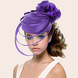 Fabric Pointed Elastic String Dressy Hat