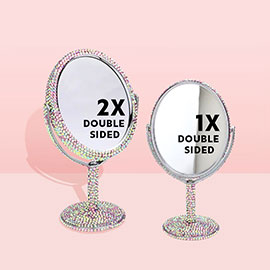 Bling Mirror Double Sided Table Stand Mirror