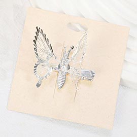 Metal Butterfly Snap Alligator Hair Clip