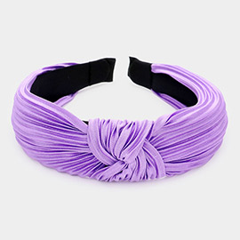 Pleated Knot Burnout Headband