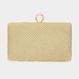 Bling Rectangle Evening Clutch / Crossbody Bag