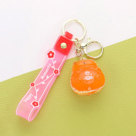 Cute Cat Strap Keychain