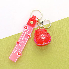 Cute Cat Strap Keychain