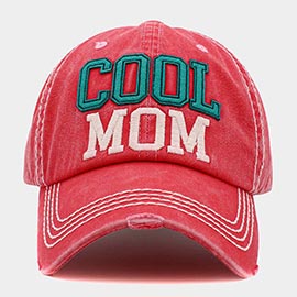 Cool Mom Message Vintage Baseball Cap