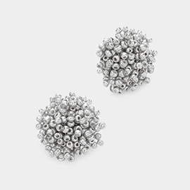 Seed Bead Cluster Stud Earrings