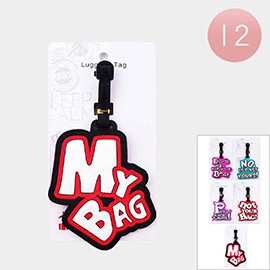 12PCS - Message Luggage Tags