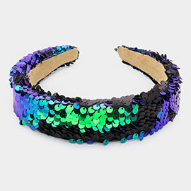 Reversible Sequin Headband