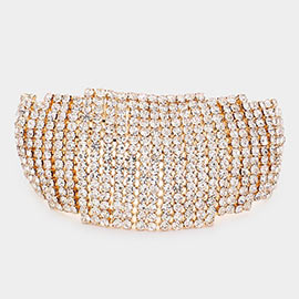 Rhinestone Pave Evening Bracelet