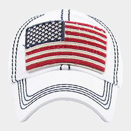 American USA Flag Vintage Baseball Cap