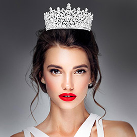 Teardrop Centered Crown Tiara