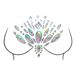 Adhesive Crystal Body Jewel Stickers