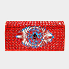 Bling Evil Eye Evening Clutch / Crossbody Bag