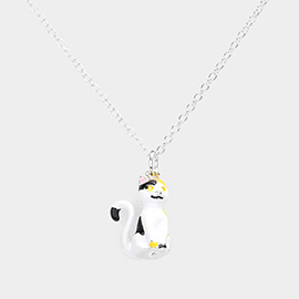 3D Cat Pendant Necklace