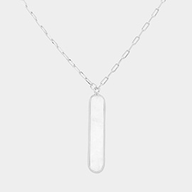 Mother of Pearl Pendant Necklace