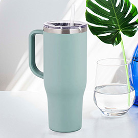 40oz Stainless Steel Tumbler with Handle