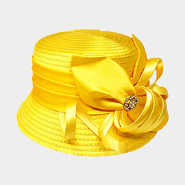 Bow Accented Dressy Hat